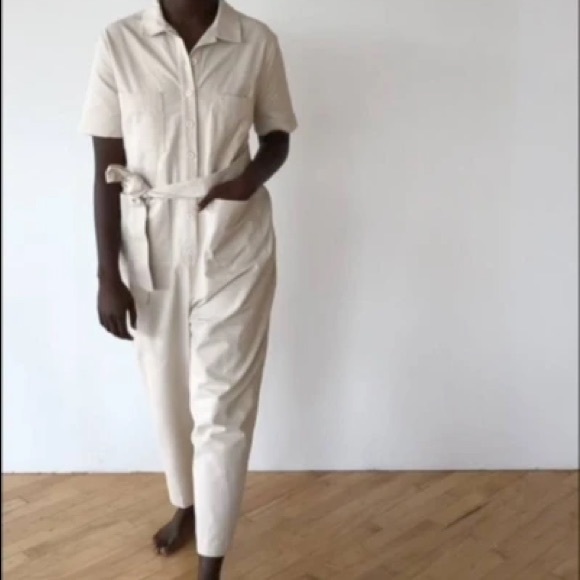 COPY - NWT TRADLANDS FINN JUMPSUIT Natural Canvas S Small - Picture 5 of 5